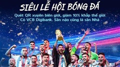 Siêu lễ hội bóng đá: Quét QR xuyên biên giới – Giảm 10% khắp thế giới trên app VCB Digibank